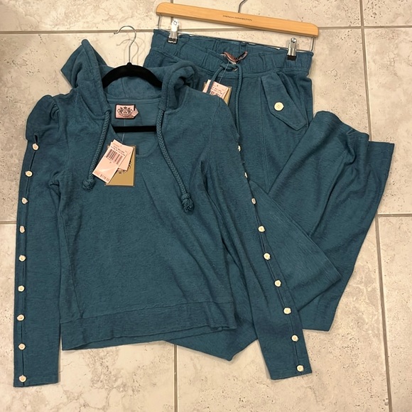Juice Couture Terry Rich Mallard Tracksuit Set - Picture 1 of 5